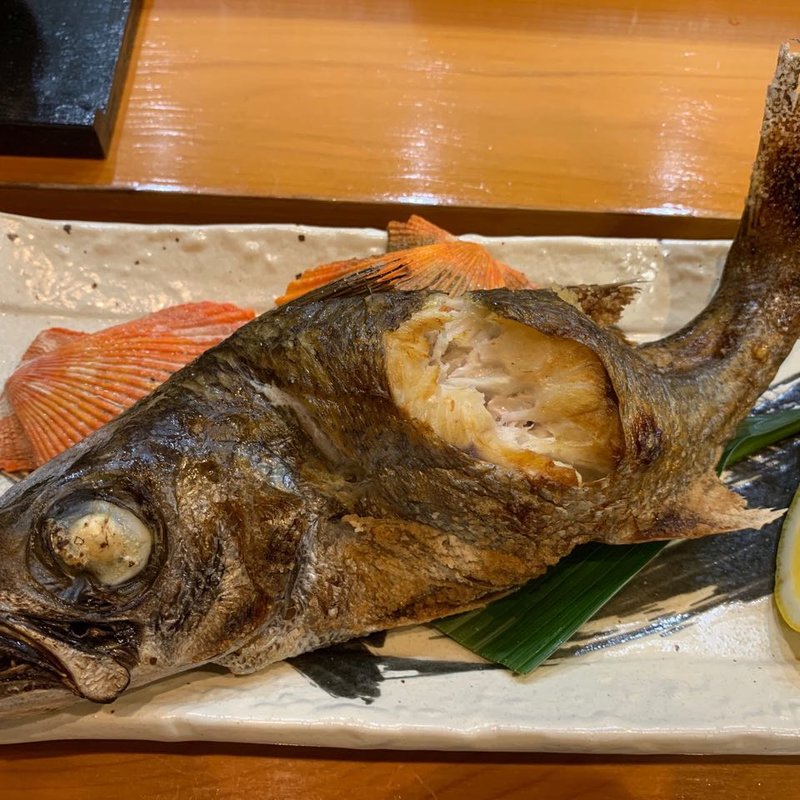 黒ムツ塩焼き(朝日鮨)