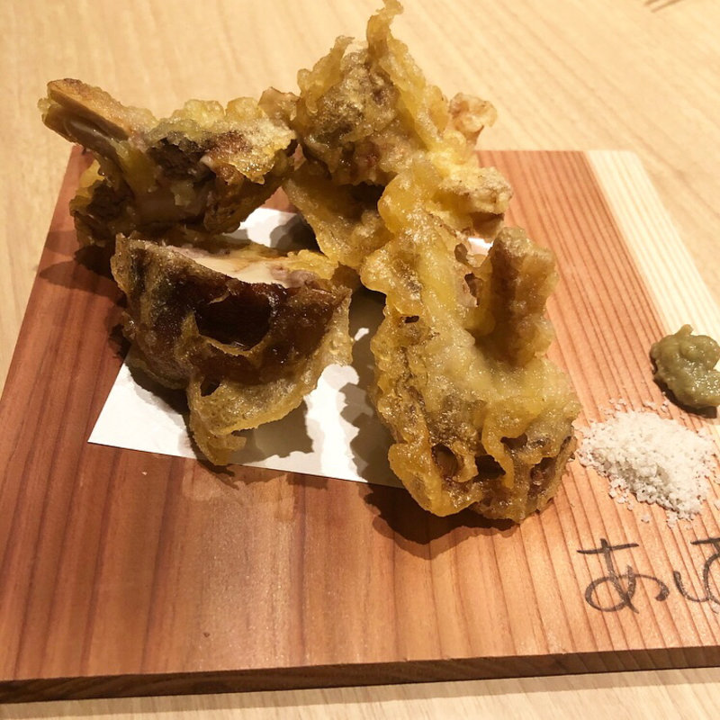 しいたけ肉詰め(野菜酒場あしおと)