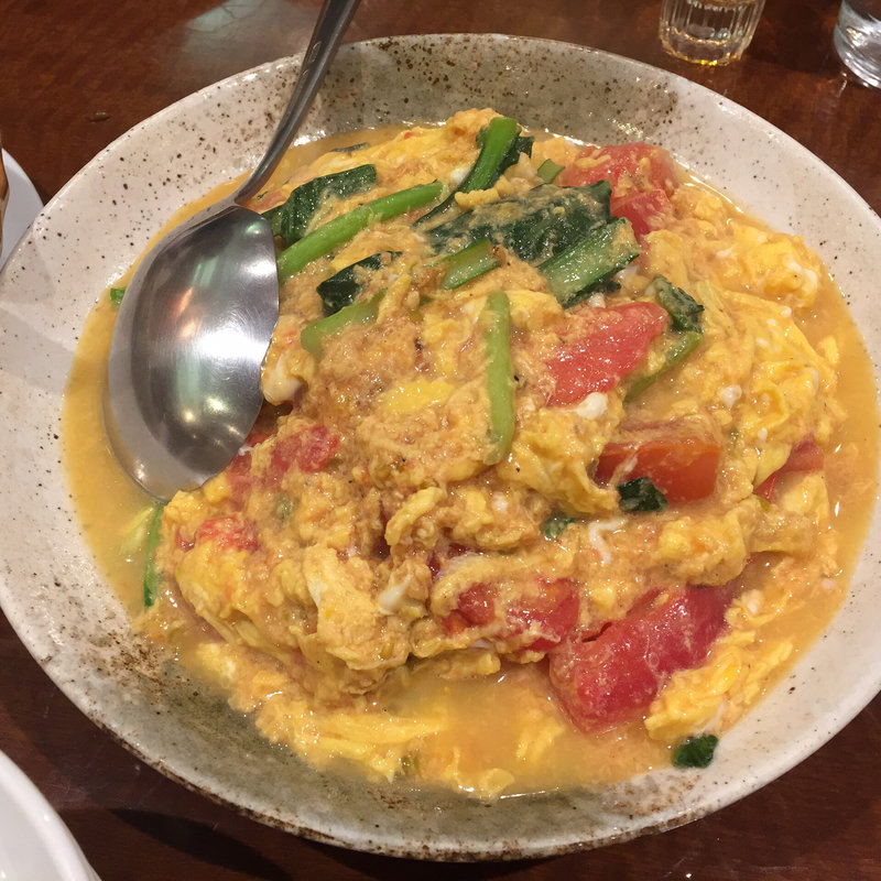 フワフワ玉子とトマトの炒め物(小燕京)