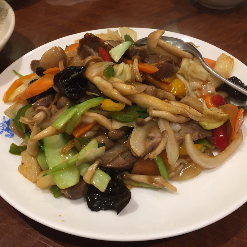 焼き豚と野菜の炒め物(小燕京)