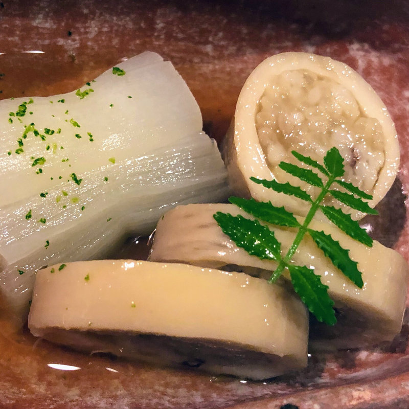 子持ちいかとずいきの煮物(右近)