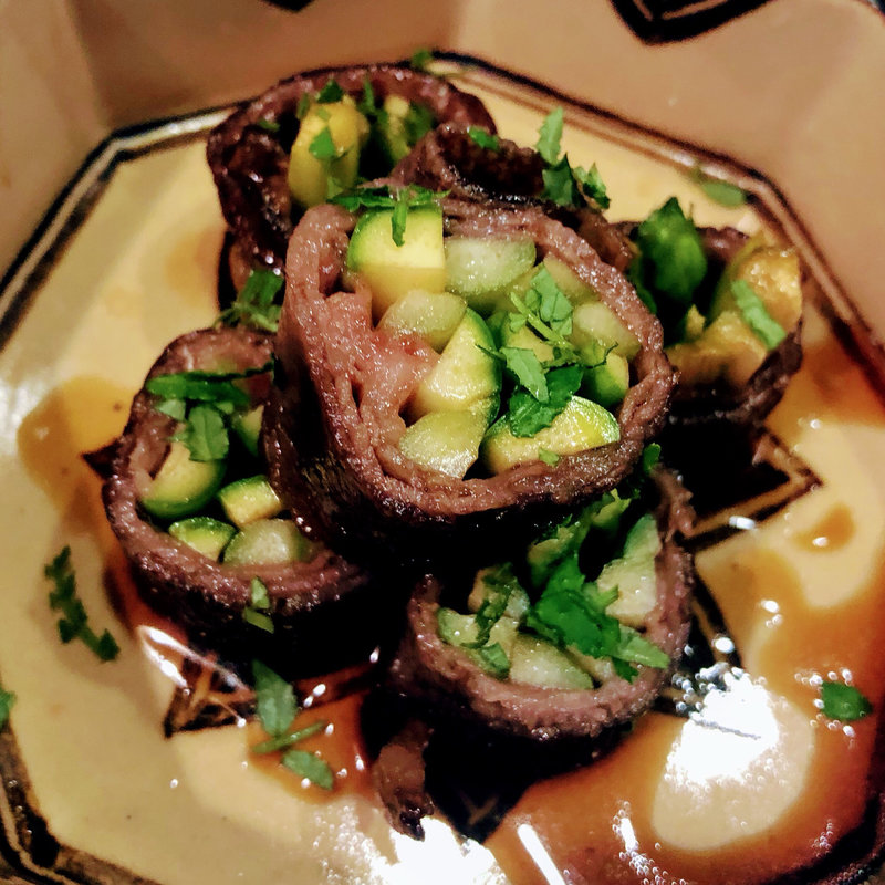 牛肉の野菜巻き(右近)