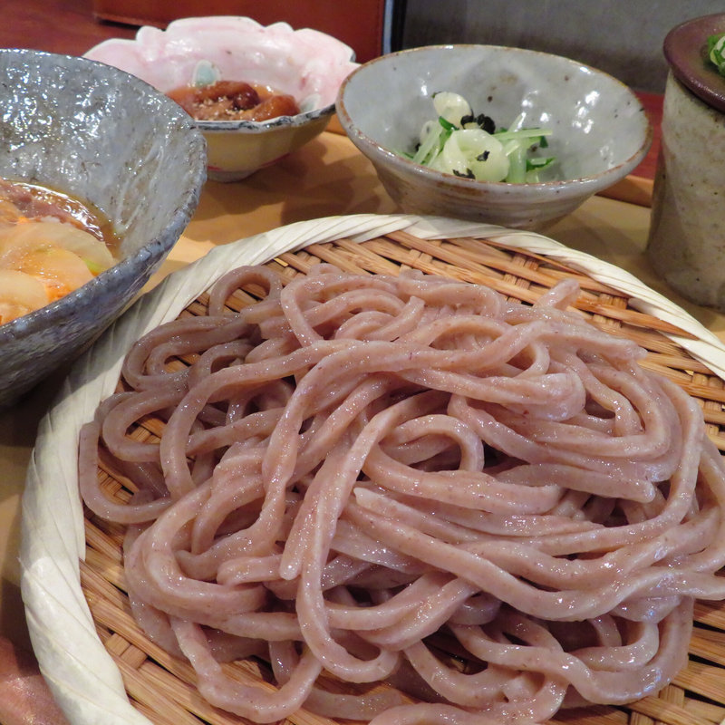 ランチ青セット(自家製粉石臼挽きうどん 青空blue)