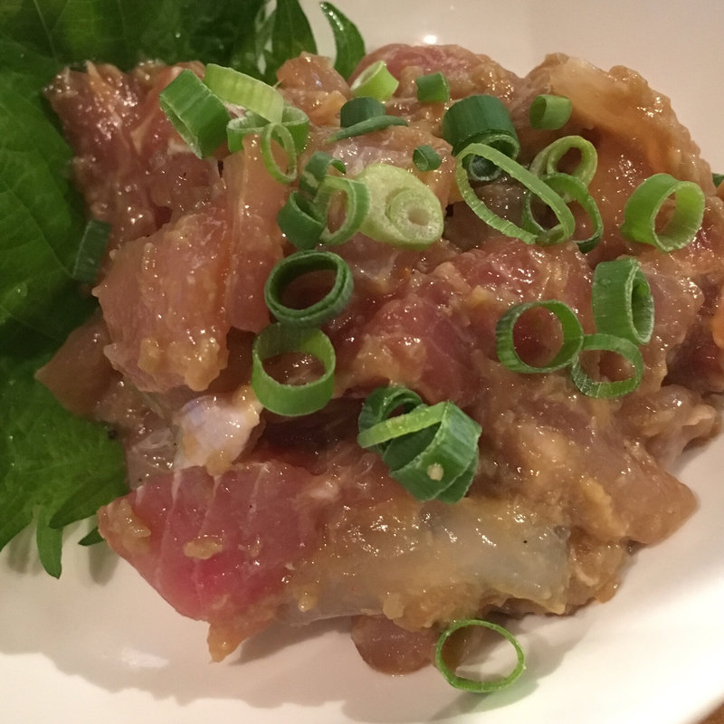 地魚のなめろう 蟹味噌和え(沼津港海将 上野2号店 )