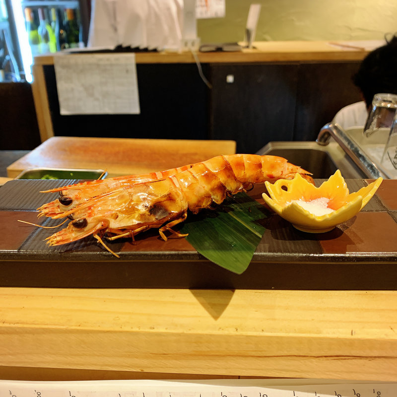 活 車海老 炭火焼き(活惚れ)