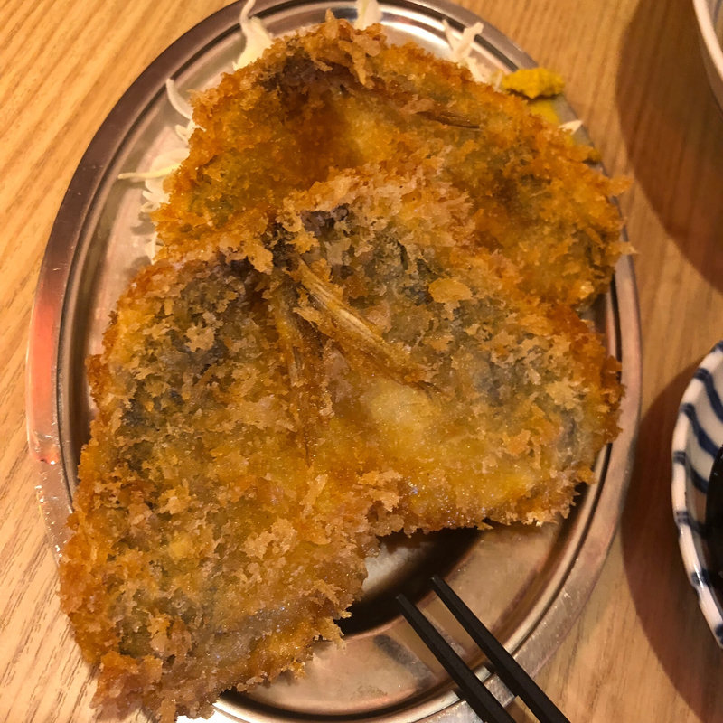 アジフライ ダブル(晩杯屋 十条店)