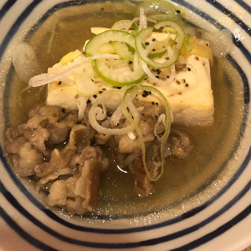 牛テールスープの豆腐煮込み(晩杯屋 十条店)