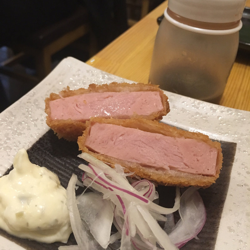 ハムカツ(大衆酒場 まるや)