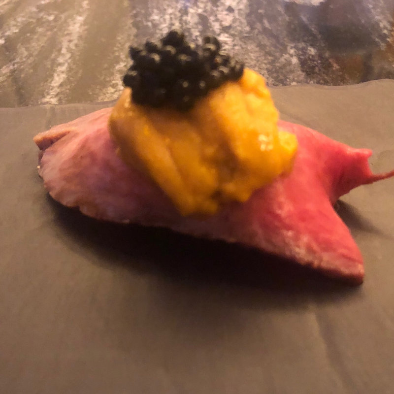 神戸牛の握り(ＲＲＲ KOBE Beef Steak （【旧店名】RRRlounge）)