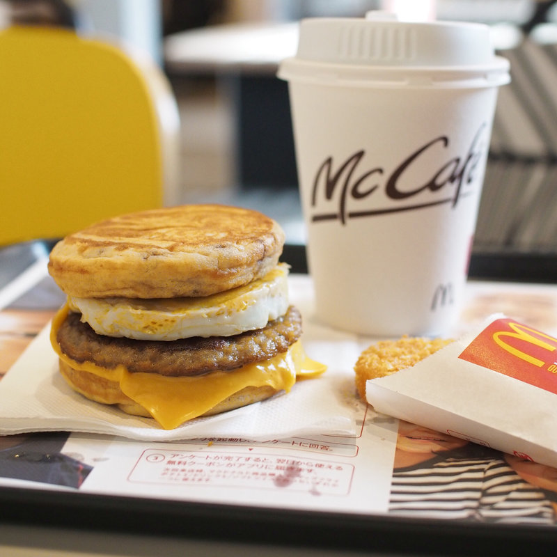 グリドルソーセージエッグセット(マクドナルド 内環豊中店)