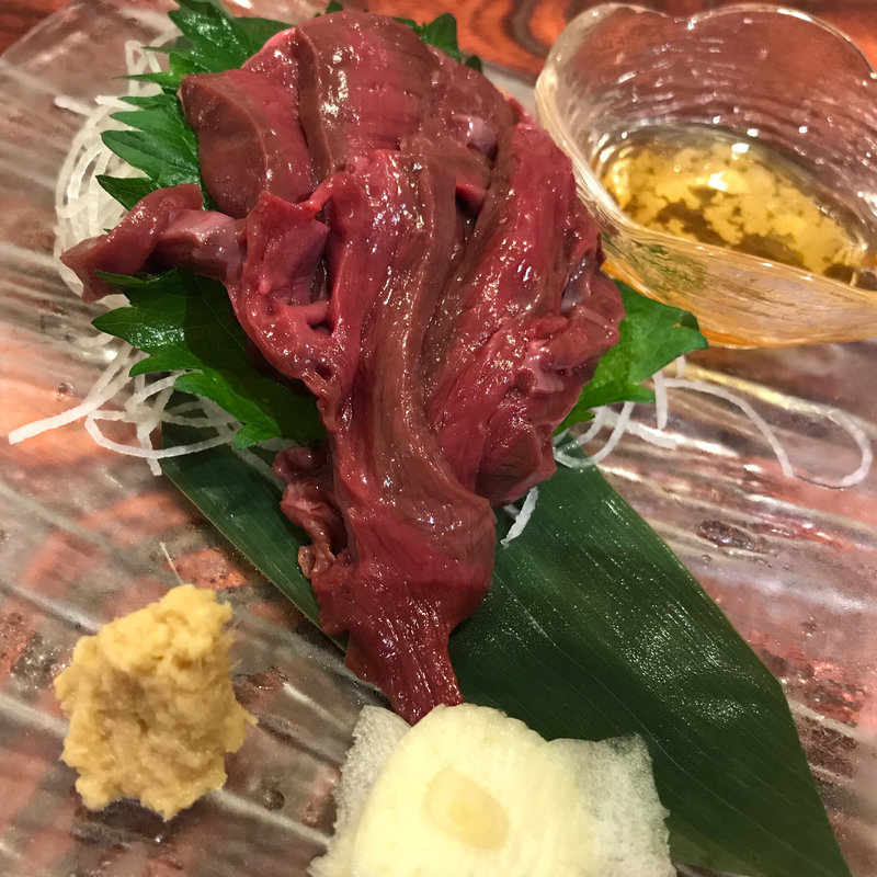 クジラのハツ刺し(九州熱中屋 桂LIVE )