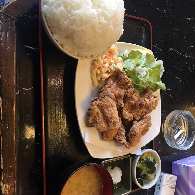 からあけ定食（もも・生姜）(あげ市鶴見店)
