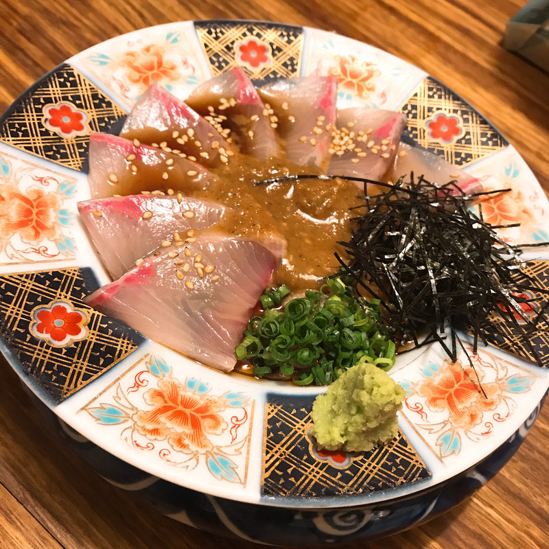 ごまカンパチ(博多ほたる 西中洲本店)