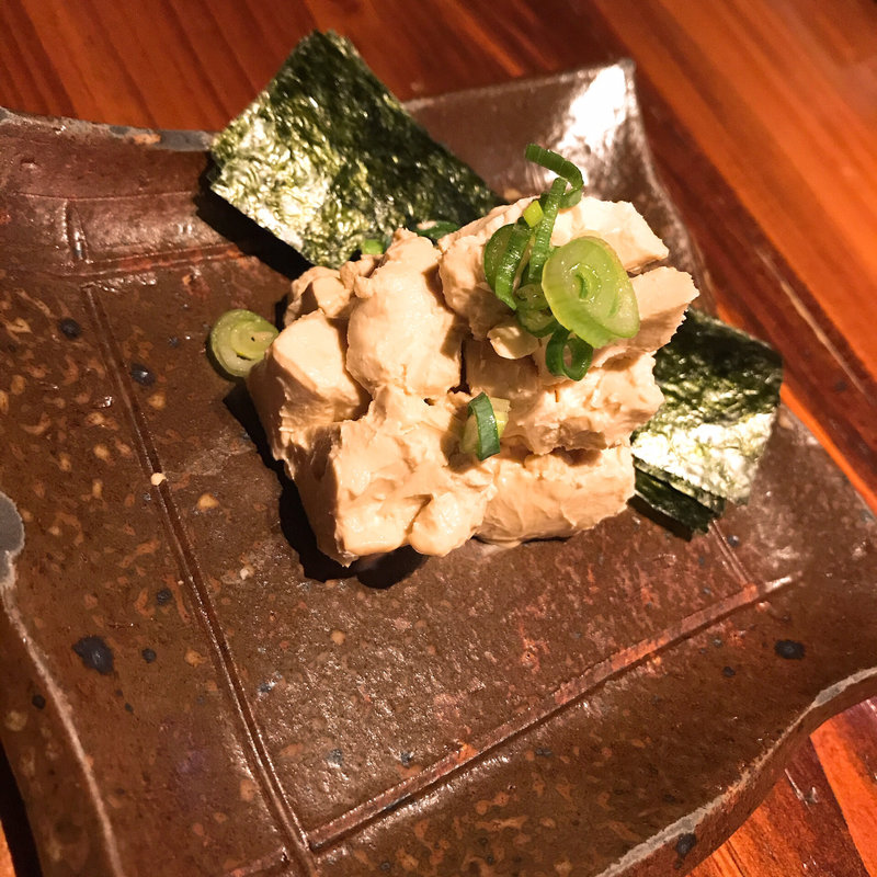 クリームチーズの醤油漬け(焼とりの八兵衛 天神店)