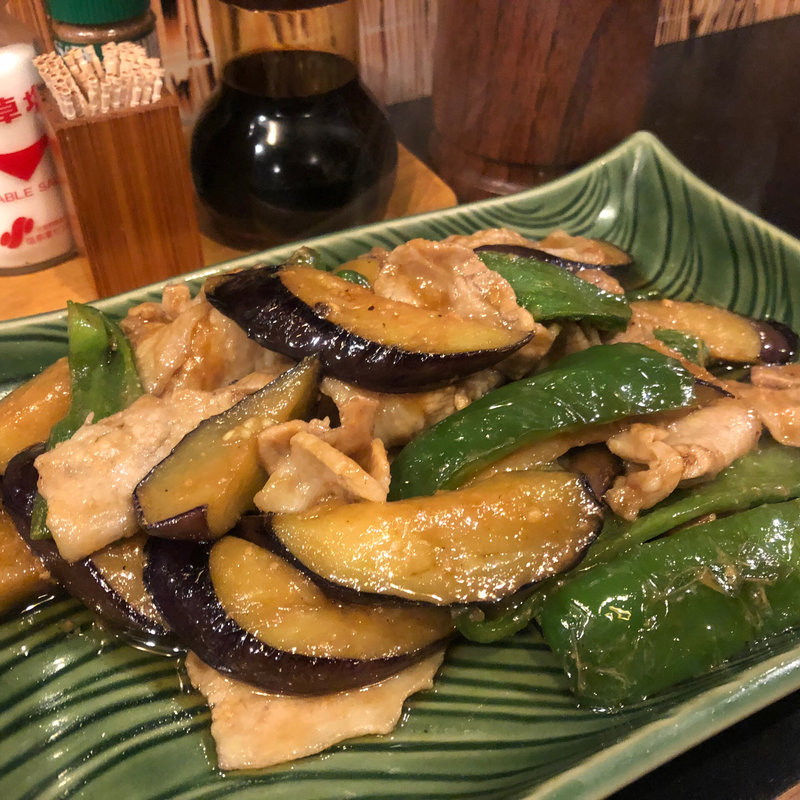 ナス肉ピーマン炒め(ほろよい )