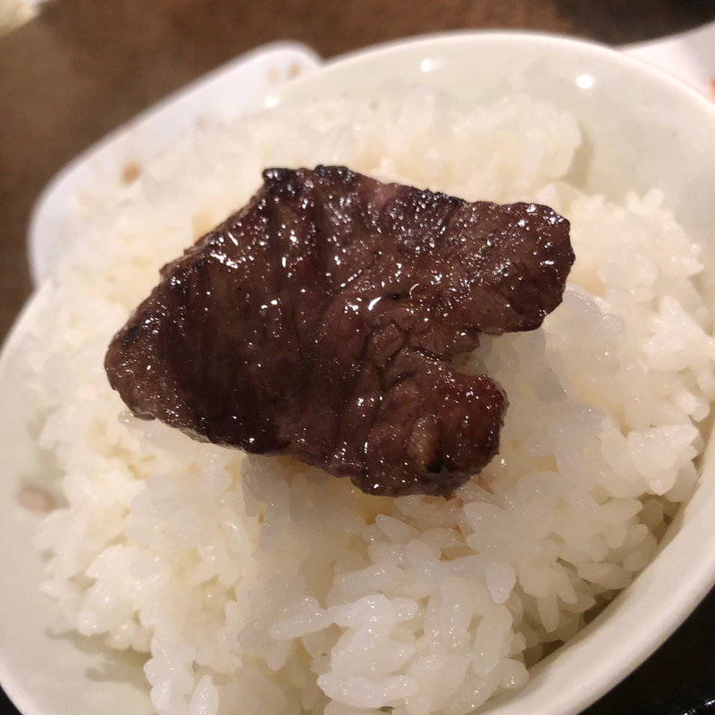 ハラミとご飯(板前焼肉一雅)