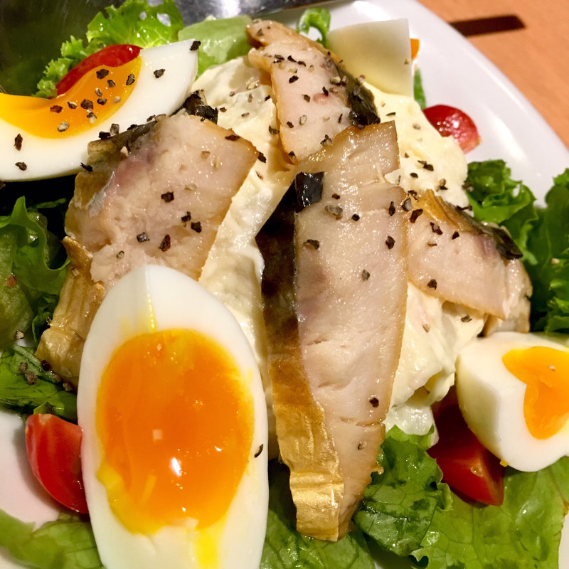 サバ燻製焼のポテトサラダ(魚民 浜松南口駅前店 )