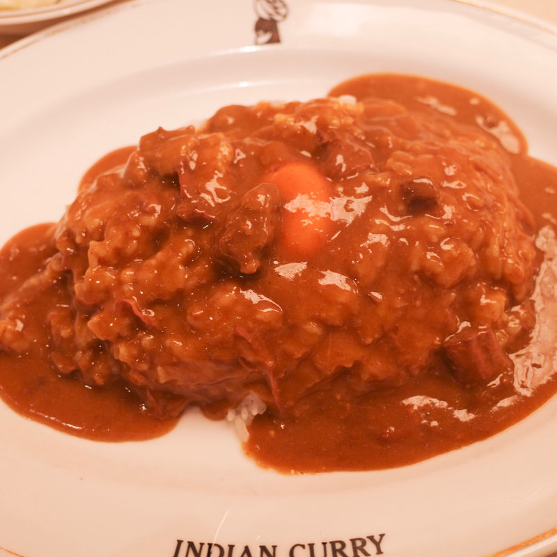 インデアンカレー ルー大盛、玉子(インデアンカレー 丸の内店)