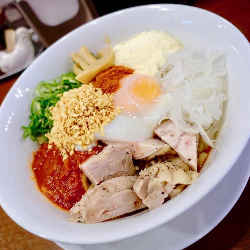 トマトソースのち〜の(鶏そば から揚げ 専門店 らーめん風見鶏 西田辺)