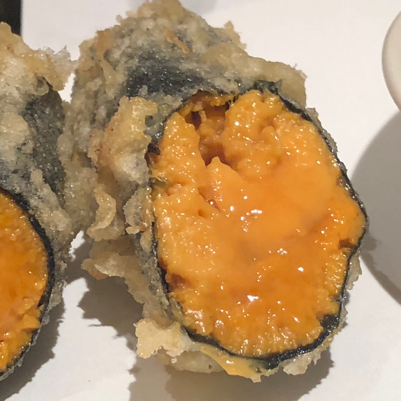 うに海苔巻き(天ぷら新宿つな八 池袋店)
