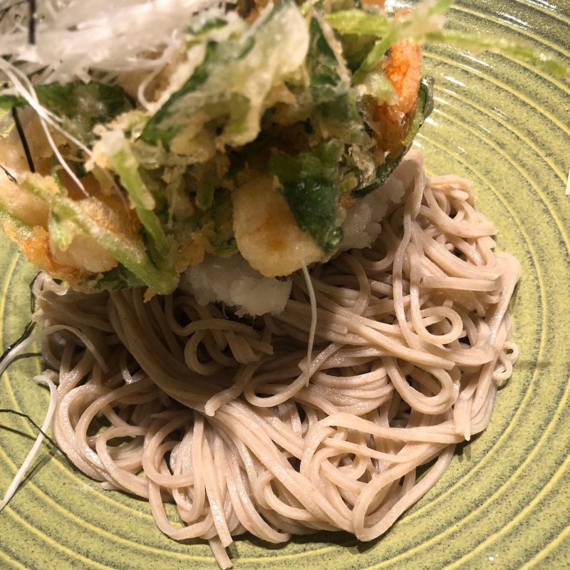 海老と小柱のかき揚げそば(酒彩蕎麦 初代)