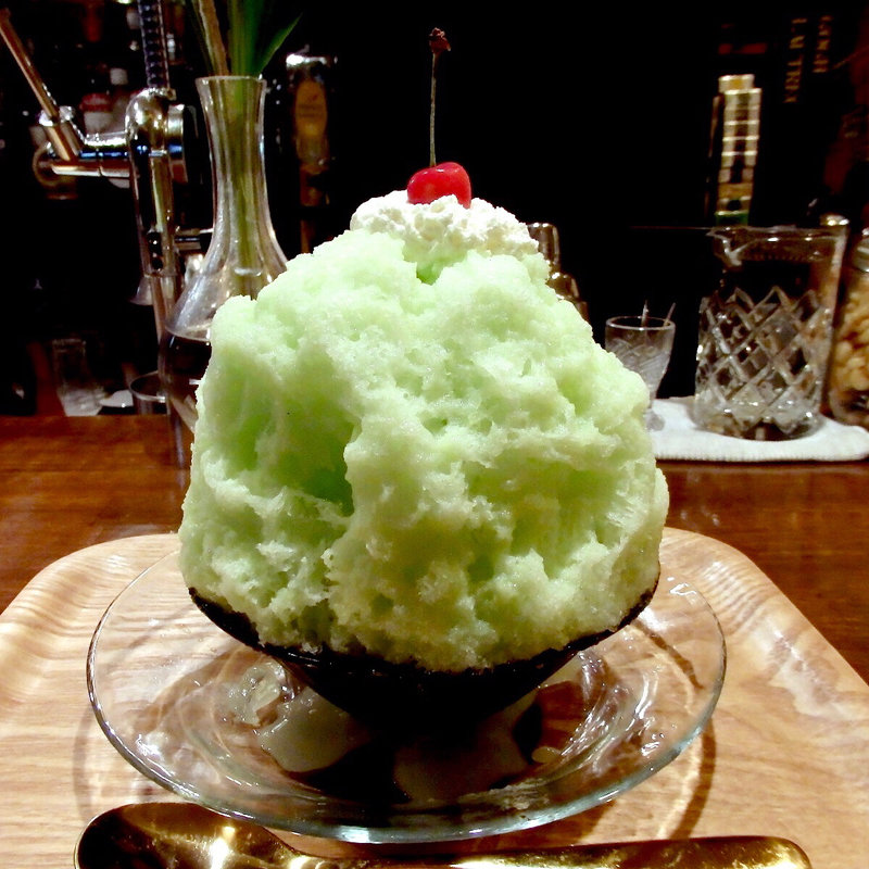 クリームメロンソルベ(かき氷みしょう)