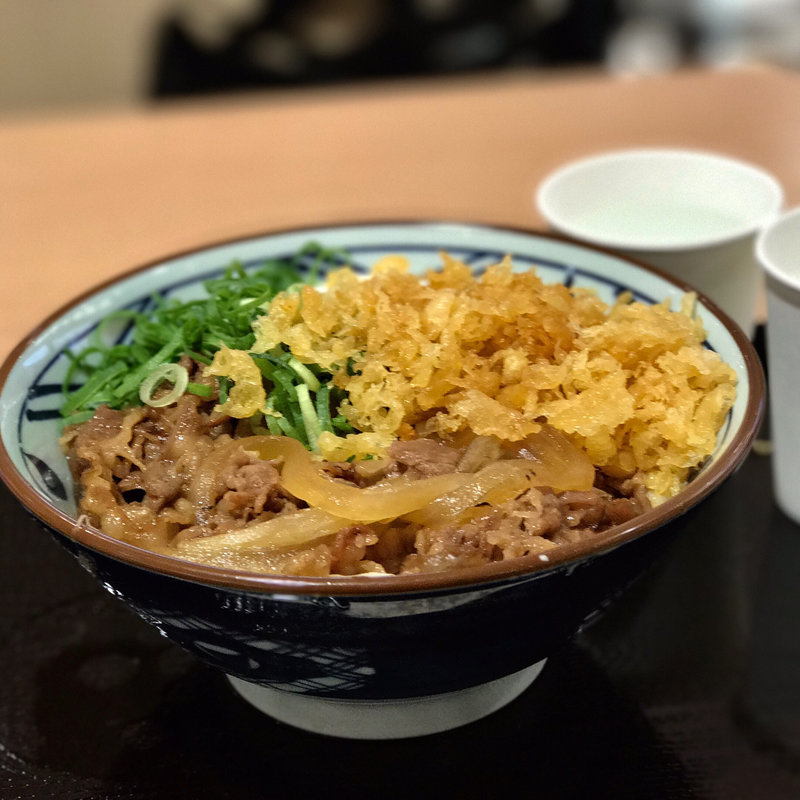 牛とろ玉うどん(丸亀製麺イオン板橋)