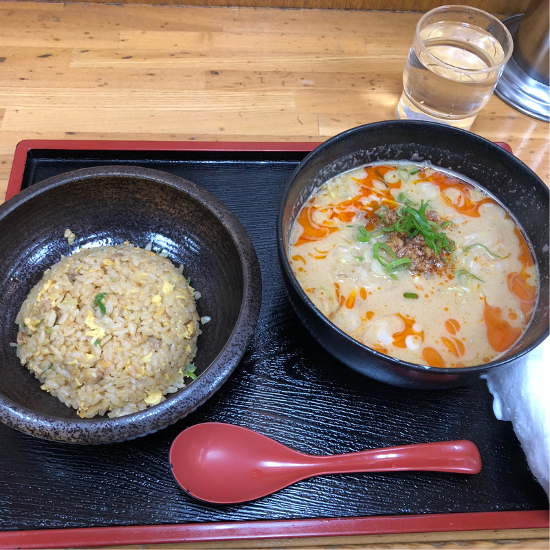 半炒飯セット（半炒飯＋担々麺）(東竜 新橋店)