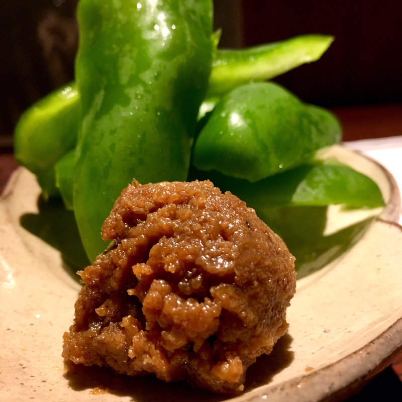 鶏味噌ピーマン(六ヶ城)