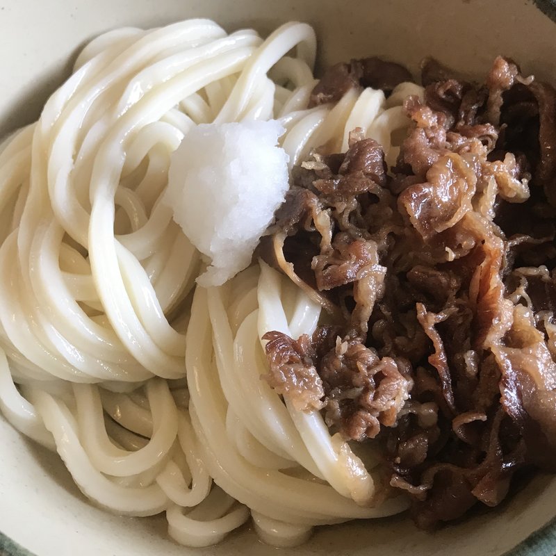 肉しょうゆうどん(いなもくうどん)
