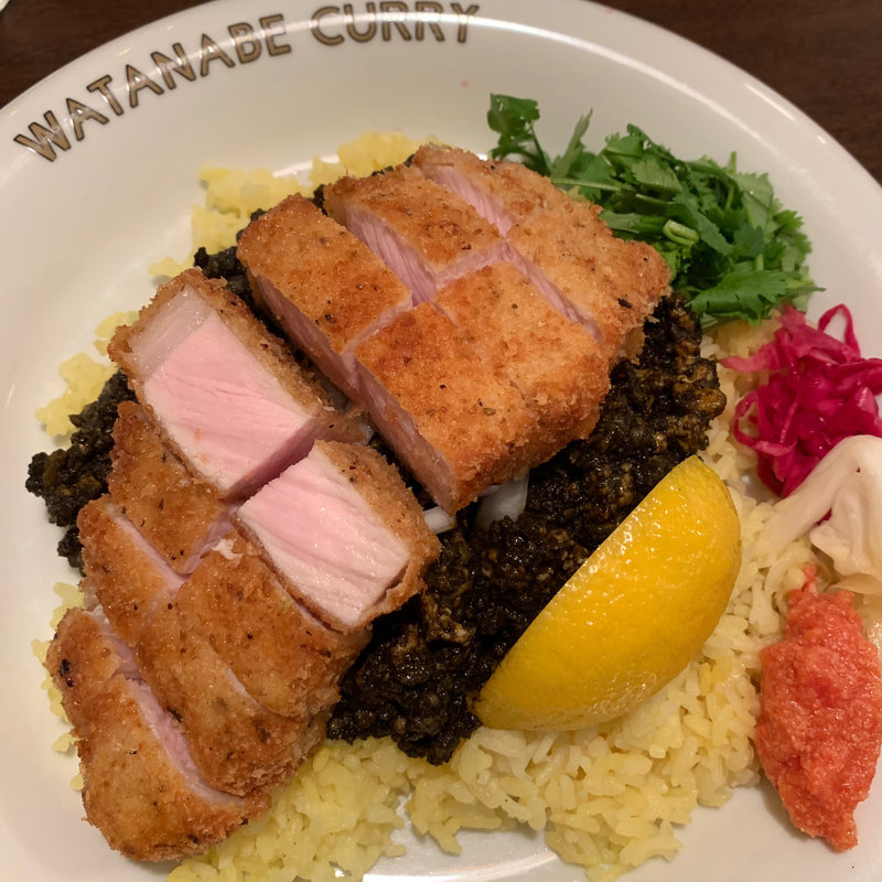 黒咖喱 とんかつトッピング(渡邊カリー 梅田本店)