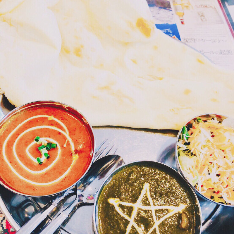 ランチセットC  マトン・ほうれん草ポーク(ハニーナンハウス )