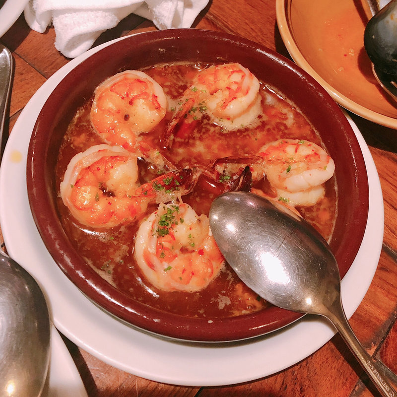 スパイシーシュリンプのアヒージョ(MANVAR（マンワール）飯田橋)