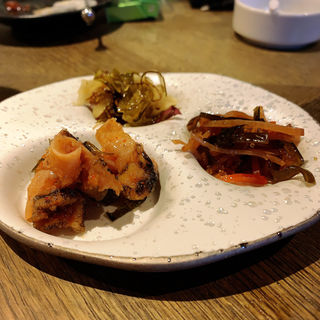 北海道珍味三種(海老麺総本家 ジモトヤ )