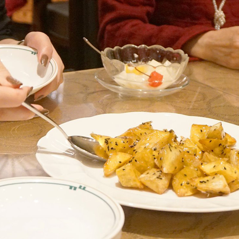 さつまいもの飴だき(福新楼)