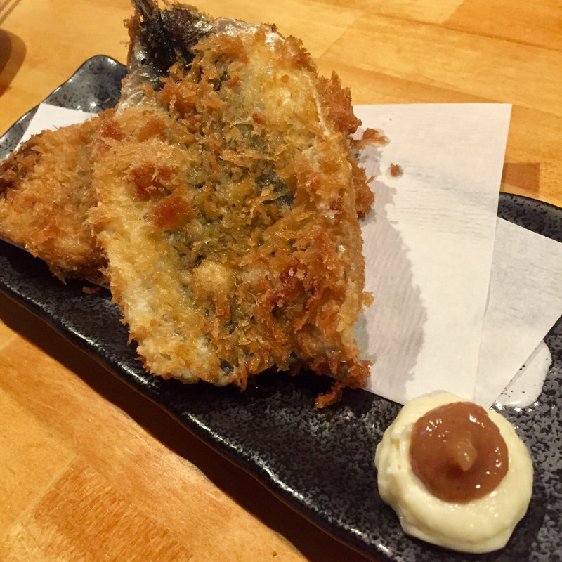 いわしの梅肉フライ(笑うだるま 大手門店)