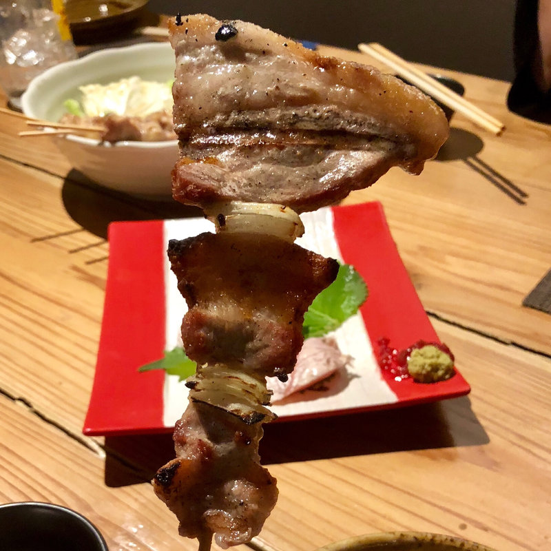 バラ（おさつポーク）(焼鳥 せいか)