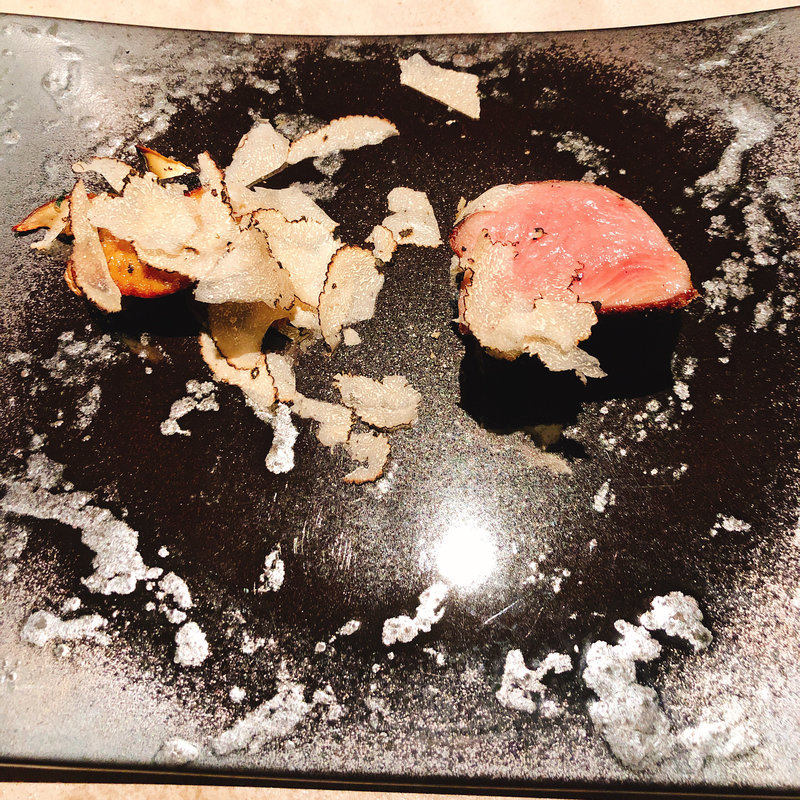 黒毛牛タン炉釜ステーキ フォアグラ トリュフ仕立て(神戸牛炉釜ステーキ GINZA KOKO炉)