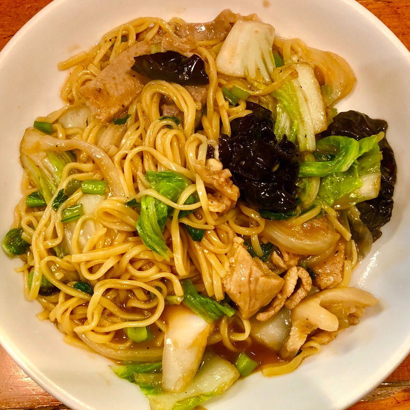 五目ソース焼きそば(万豚記 目黒権之助坂店)