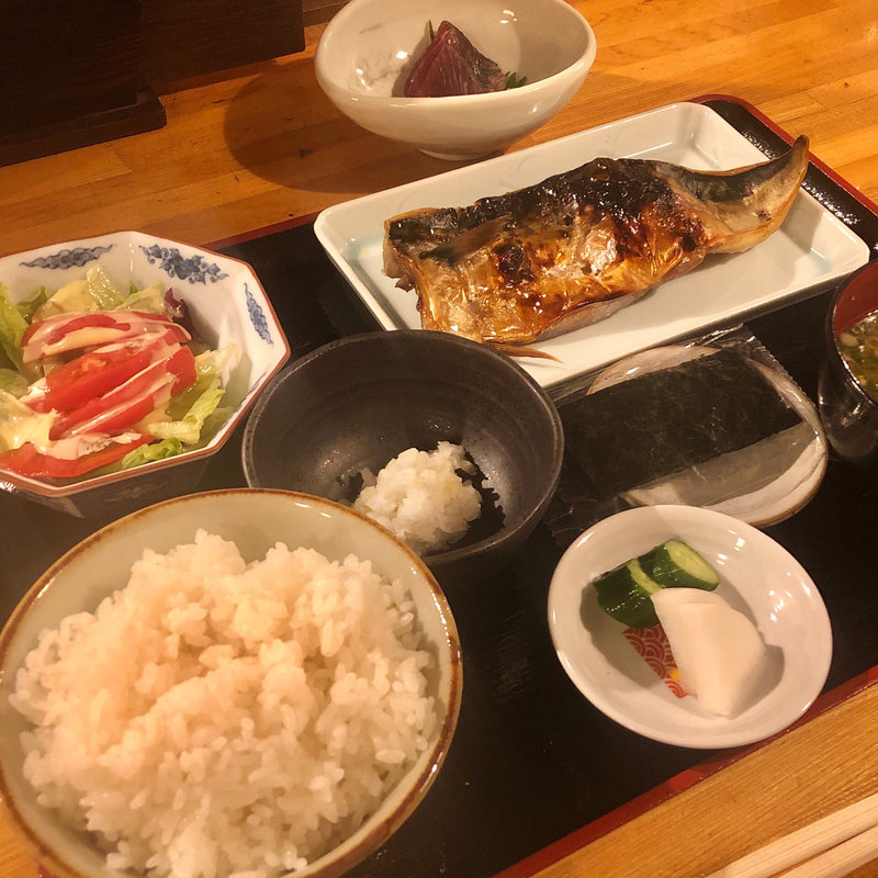 湯島のさば定食(湯島天神下 炭屋)
