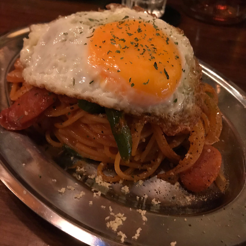 ナポリタン 目玉焼き乗せ(ヨッチナルト)