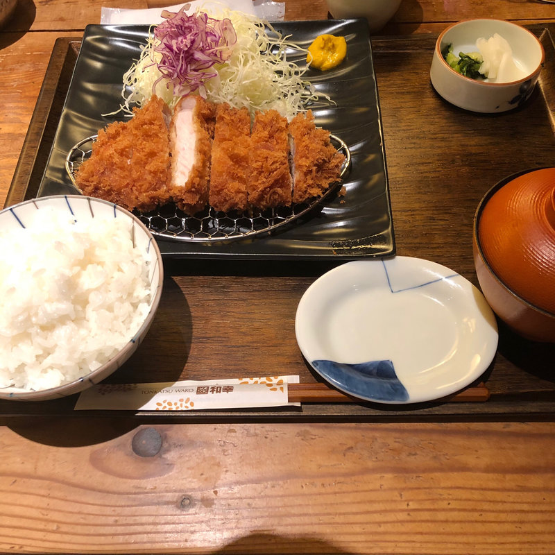 ロースカツ御膳(和幸グランパサージュ品川店)