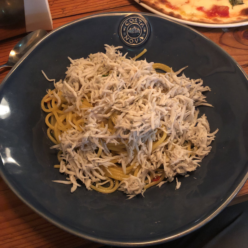 釜揚げシラスのペペロンチーノ(Italian kitchen VANSAN 祖師谷大蔵店)