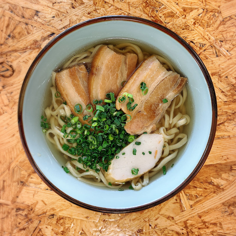 三枚肉そば（細麺）(ゆうなみ 坂下店 )