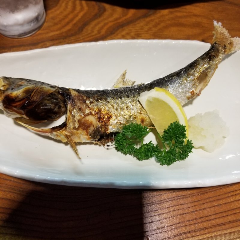 いわしの塩焼き(山葵)