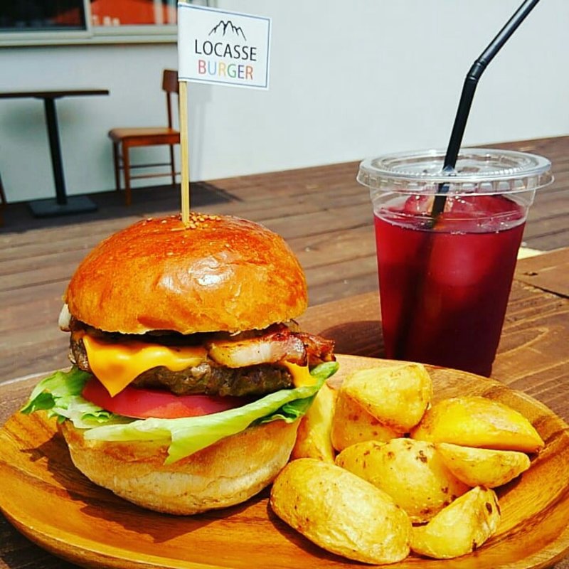 ベーコンチーズバーガー(LOCASSE CAFE LOCASSE TAMBA )