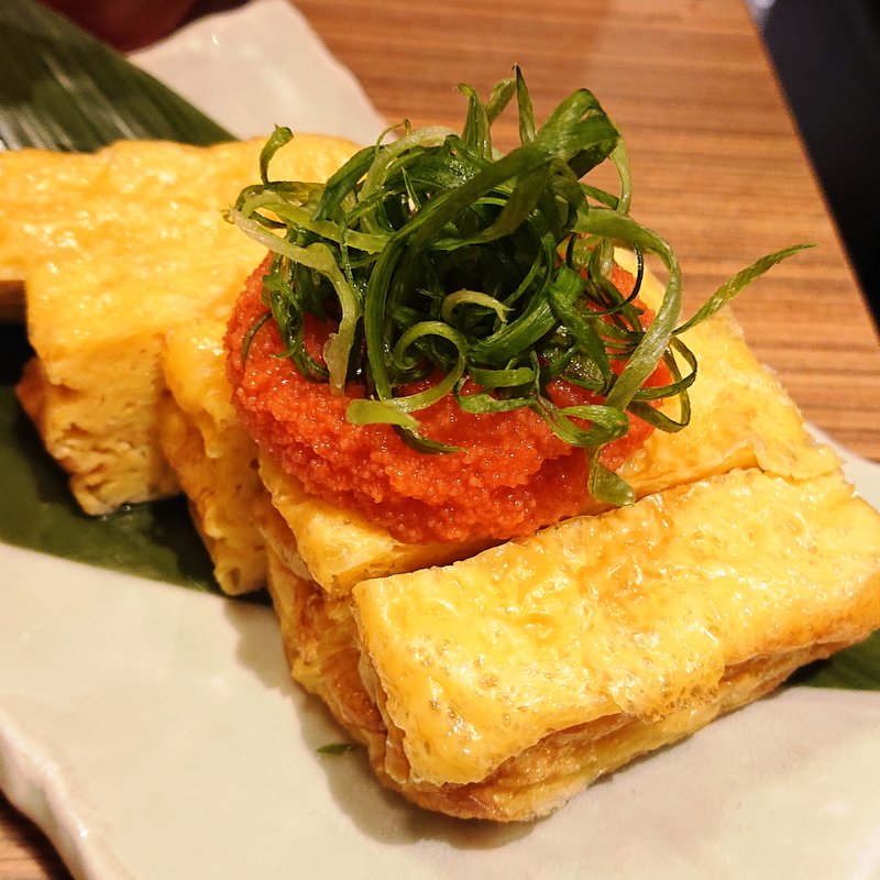 明太子の玉子焼き(地鶏と個室居酒屋 辻留)