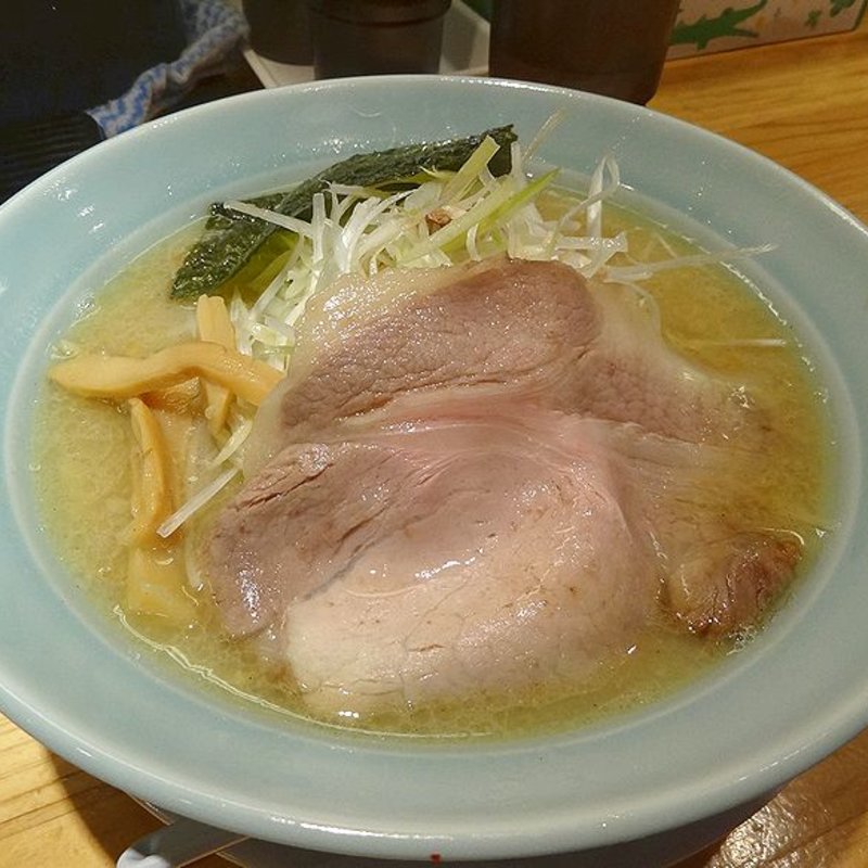 絡むネギラーメン(麺と出汁が絡むとき)