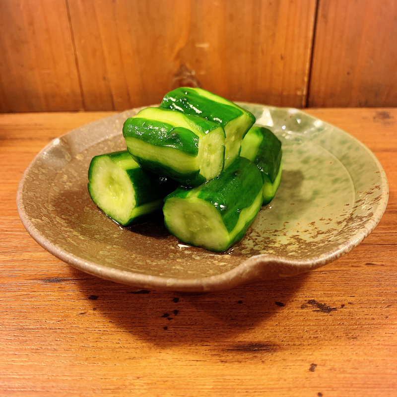 きゅうり浅漬け(元祖やきとり串八珍中目黒店)