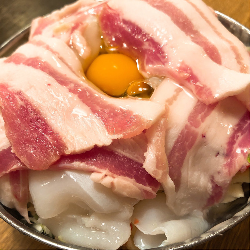 豚イカのお好み焼き(お好み焼き 駅前)